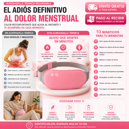 Almohadilla Térmica Recargable | Adiós a las Molestias Menstruales