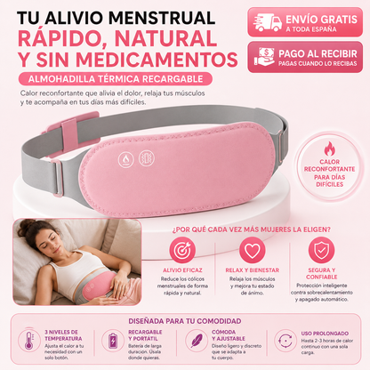 Almohadilla Térmica Recargable | Adiós a las Molestias Menstruales