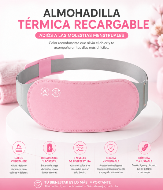 Almohadilla Térmica Recargable | Adiós a las Molestias Menstruales