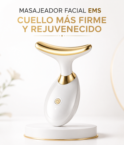 Masajeador Facial EMS | Cuello Más Firme y Rejuvenecido
