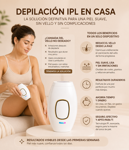 Depilación IPL en Casa | Piel Suave y Sin Vello por Más Tiempo