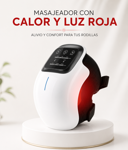Masajeador con Calor y Luz Roja | Alivio y Confort para tus Rodillas