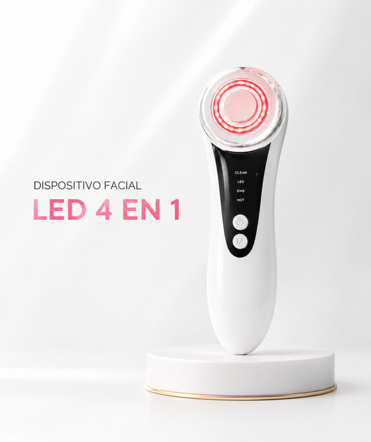 Dispositivo Facial LED 4 en 1 | Piel Más Firme y Rejuvenecida