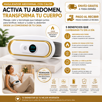 Tonifica y Cuida tu Abdomen | Masajeador Abdominal con Calor