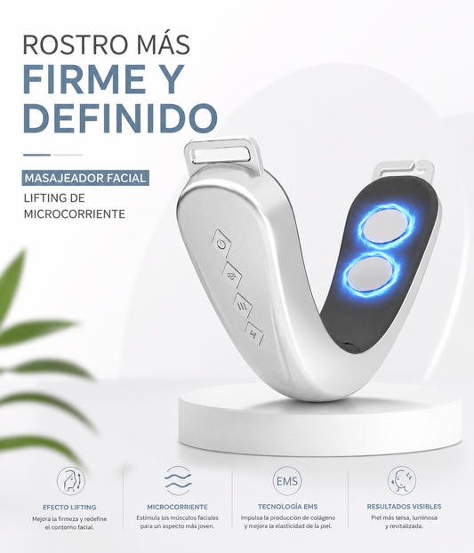 Rostro Más Firme y Definido | Masajeador Facial Lifting de Microcorriente