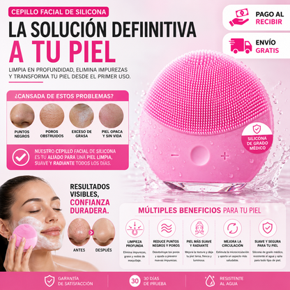 Cepillo Facial de Silicona | Adiós a los Puntos Negros