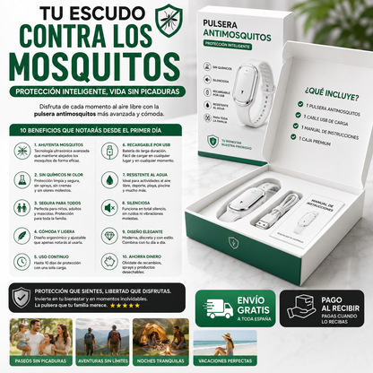 Pulsera Antimosquitos | Disfruta del Verano Sin Molestias