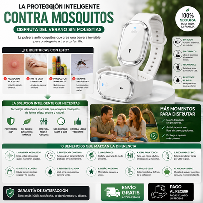Pulsera Antimosquitos | Disfruta del Verano Sin Molestias