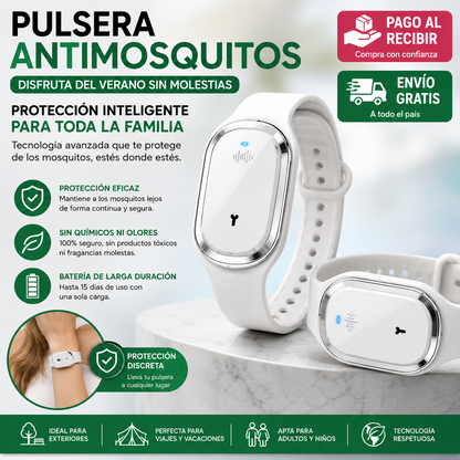 Pulsera Antimosquitos | Disfruta del Verano Sin Molestias